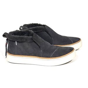 TOMS Women's Paxton Suede Slip On Booties Size 7 Color Forged Iron Grey